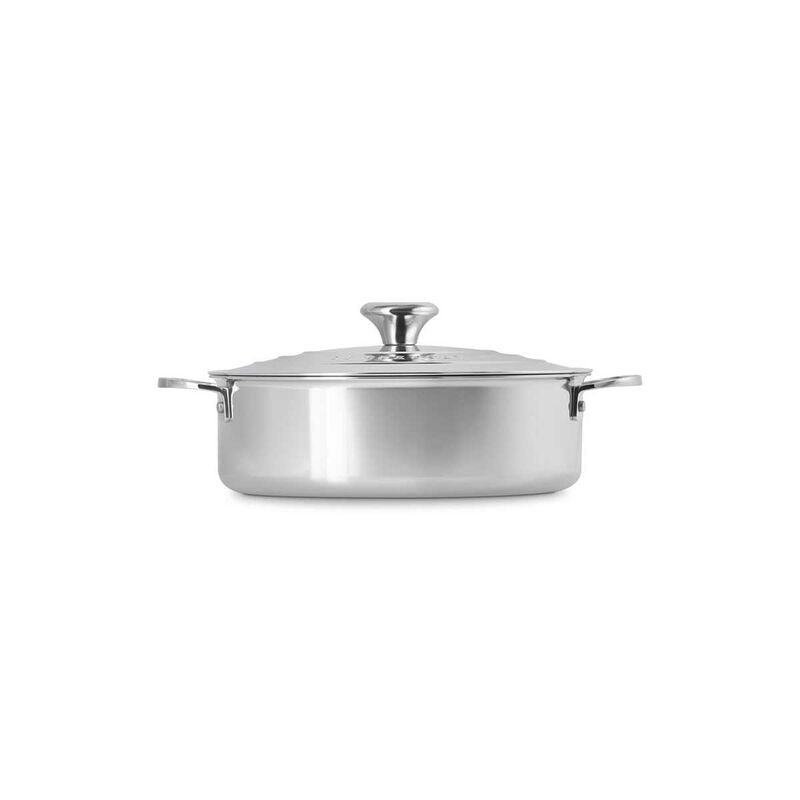 Le Creuset Signature Stainless Steel Rondeau with Lid 26cm image number 3